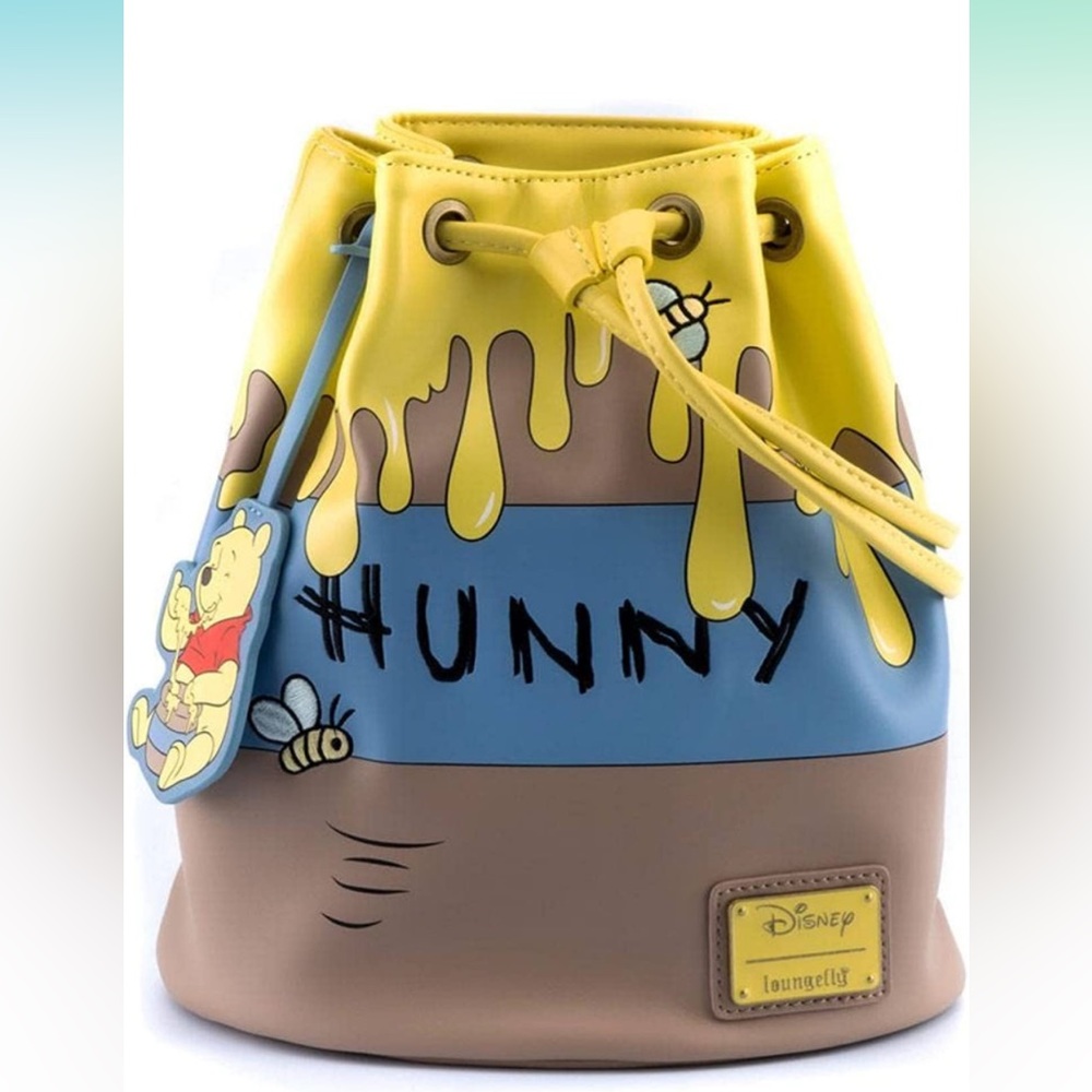 Loungefly Winnie The Pooh 95TH Anniversary Honey Pot Convertible Shoulder Bag